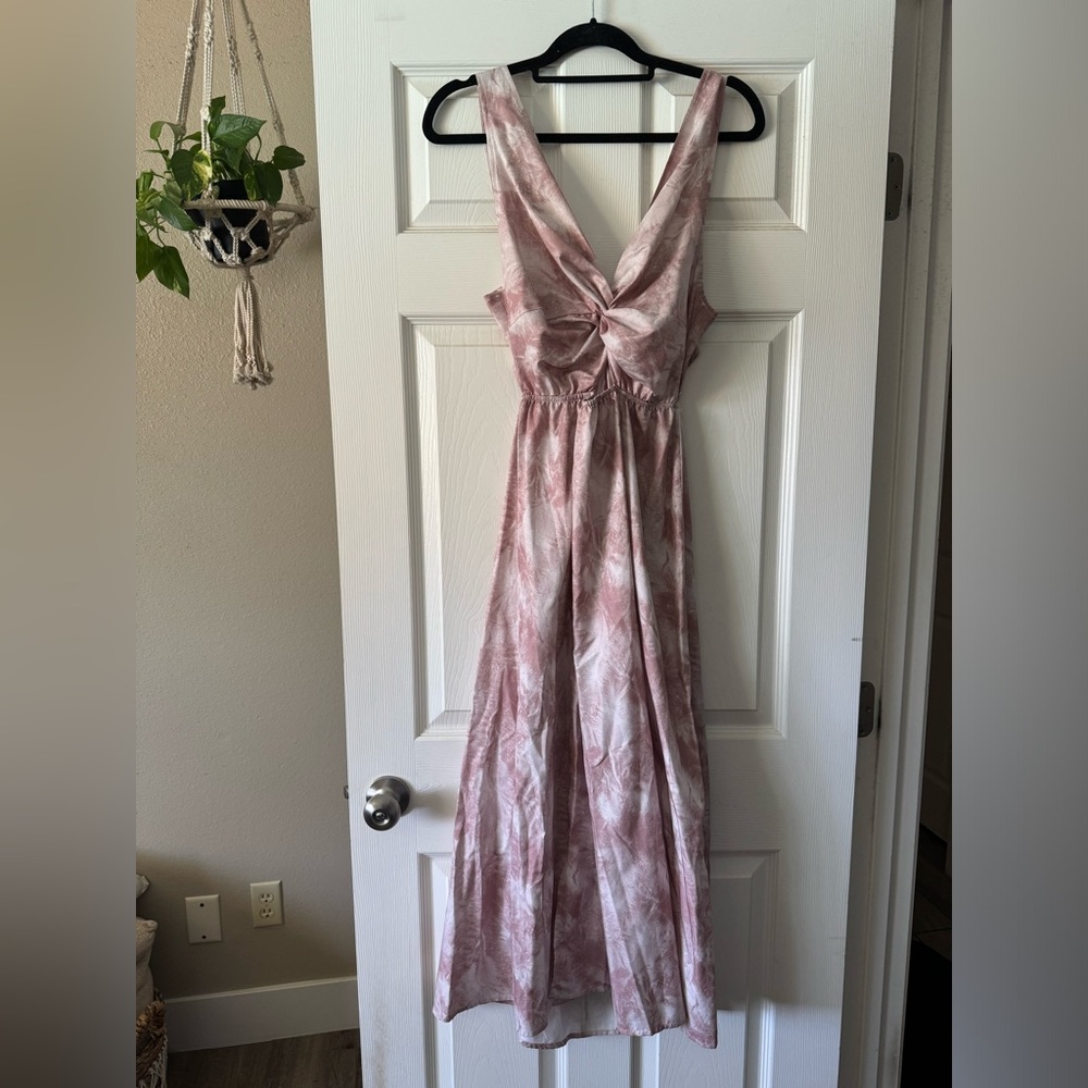 SHEIN Watercolor Midi Dress